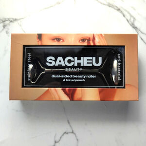SACHEU BEAUTY Dual -Sided Beauty Roller & Travel Pouch